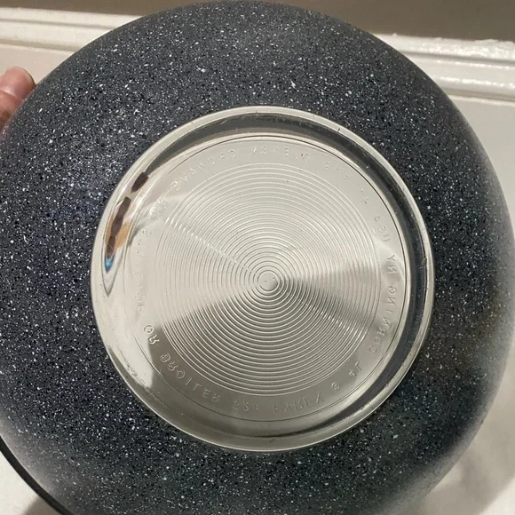 PYREX Nesting Mixing Bowls 4 Piece Speckled Granite Clear Bottom - Picture 2 of 6